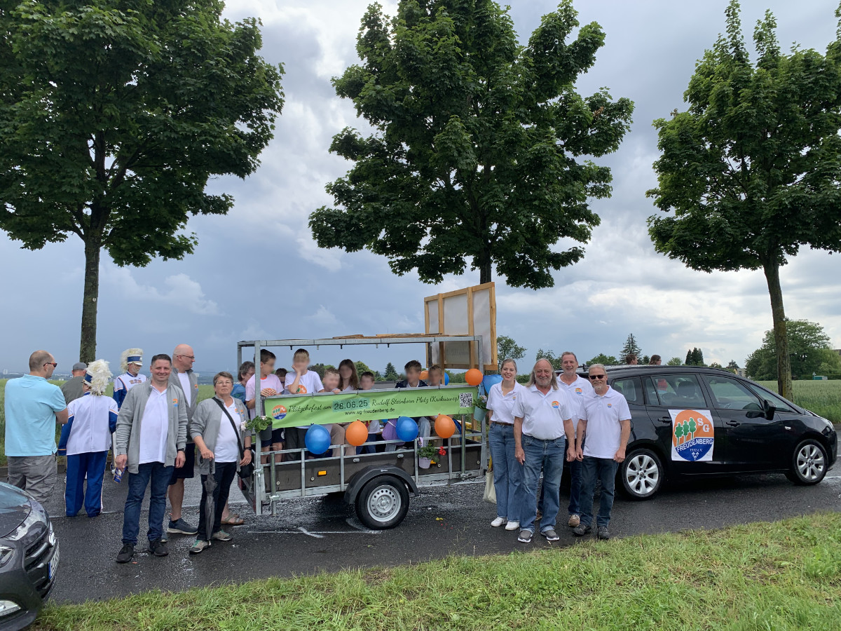 Unser Wagen beim Kerbeumzug
