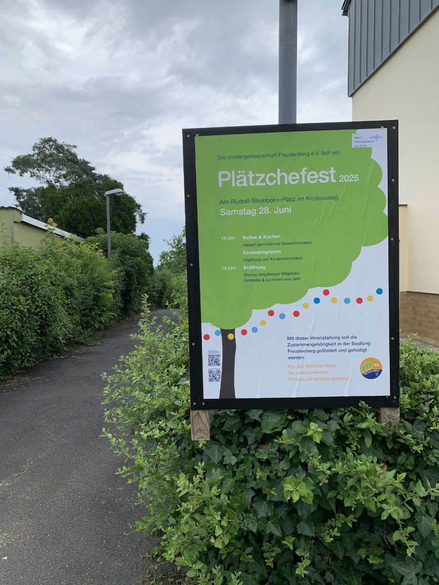 Das Plätzchefest für  die alle Einwohner der Siedlung war ein großer Erfolg